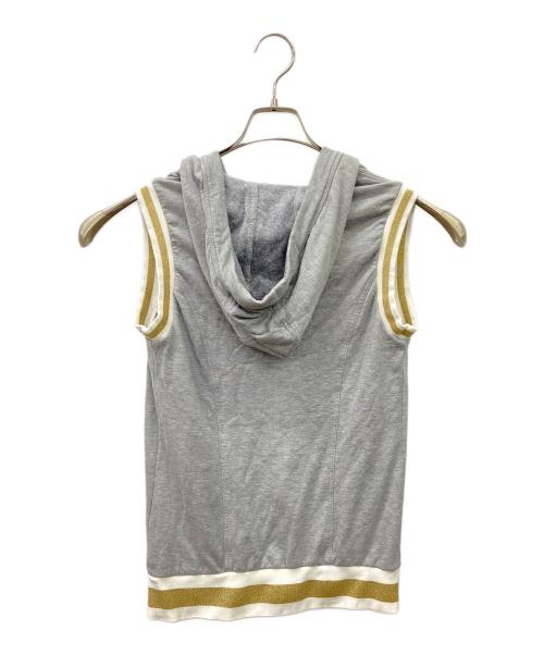 GUCCI（グッチ）GUCCI (グッチ) フードベスト グレー サイズ:Ｓの古着・服飾アイテム