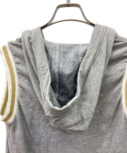 GUCCI（グッチ）GUCCI (グッチ) フードベスト グレー サイズ:Ｓの古着・服飾アイテム