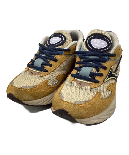 MIZUNO（ミズノ）MIZUNO (ミズノ) MIZUNO　Wave Rider β　スニーカー イエロー×ネイビー サイズ:23.5ｃｍの古着・服飾アイテム