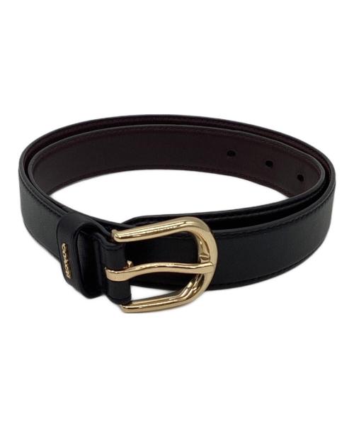 COACH（コーチ）COACH (コーチ) レザーベルト ブラックの古着・服飾アイテム