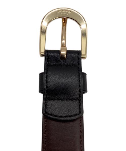 COACH（コーチ）COACH (コーチ) レザーベルト ブラックの古着・服飾アイテム
