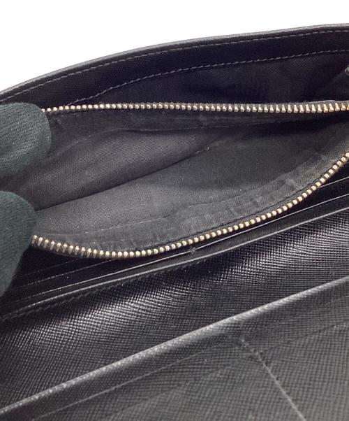 PRADA（プラダ）PRADA (プラダ) 2つ折りロングウォレット ブラックの古着・服飾アイテム