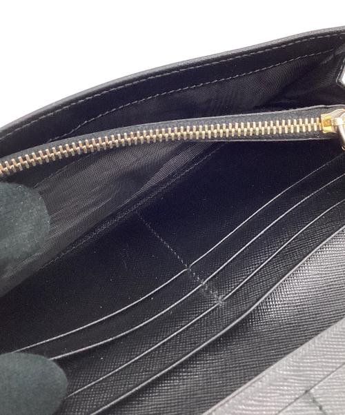 PRADA（プラダ）PRADA (プラダ) 2つ折りロングウォレット ブラックの古着・服飾アイテム