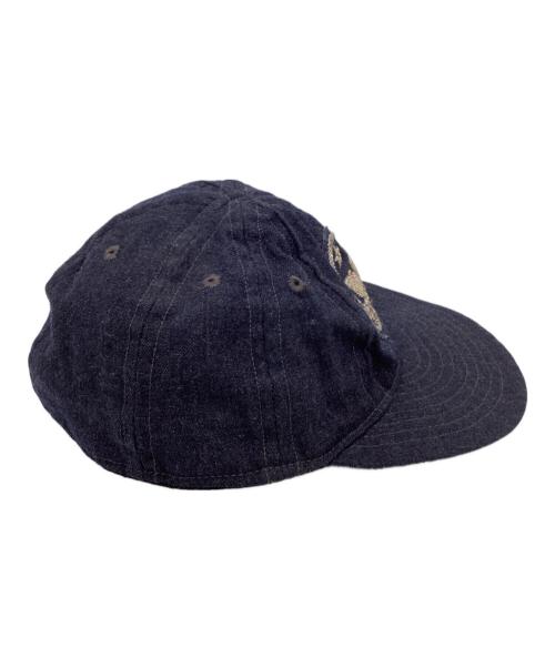 RRL（ダブルアールエル）RRL (ダブルアールエル) EBBETS FIELD FLANNELS (エベッツフィールドフランネルズ) RRL　EBBETS FIELD FLANNELS　キャップ ネイビーの古着・服飾アイテム