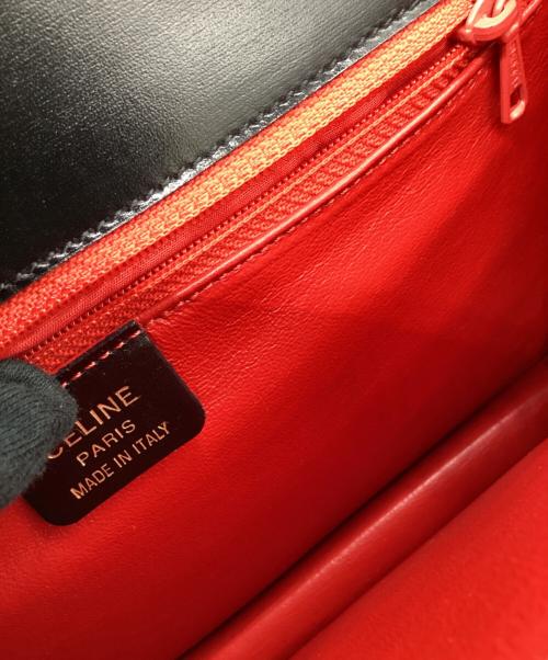 CELINE（セリーヌ）CELINE (セリーヌ) CELINE　チェーンショルダーバッグ ブラック×ゴールドの古着・服飾アイテム