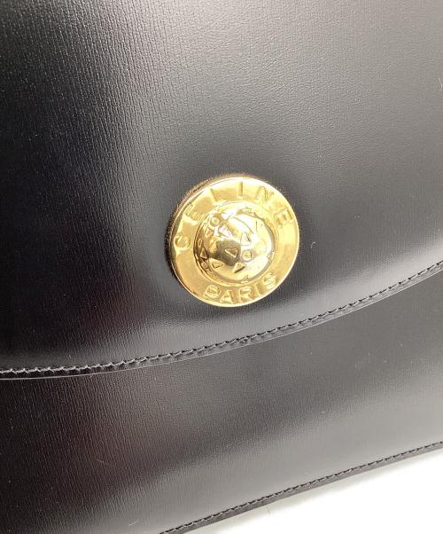 CELINE（セリーヌ）CELINE (セリーヌ) CELINE　チェーンショルダーバッグ ブラック×ゴールドの古着・服飾アイテム