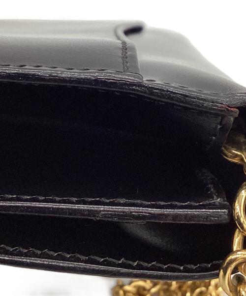 CELINE（セリーヌ）CELINE (セリーヌ) CELINE　チェーンショルダーバッグ ブラック×ゴールドの古着・服飾アイテム