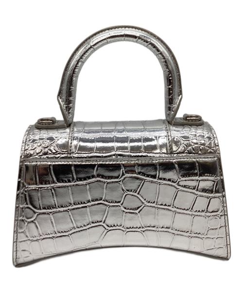 BALENCIAGA（バレンシアガ）BALENCIAGA (バレンシアガ) アワーグラス XS 2wayバッグ シルバーの古着・服飾アイテム