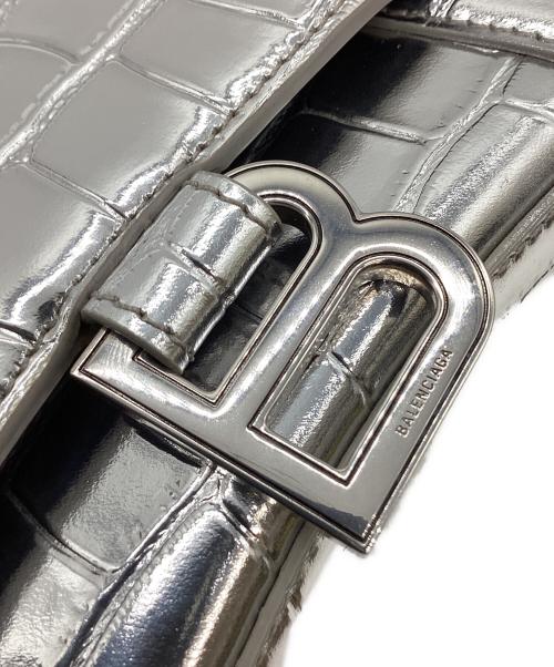 BALENCIAGA（バレンシアガ）BALENCIAGA (バレンシアガ) アワーグラス XS 2wayバッグ シルバーの古着・服飾アイテム