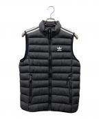 adidas Originalsアディダスオリジナル）の古着「パデッド スタンドカラー パファーベスト」｜ブラック×ホワイト