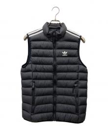 adidas Originals（アディダスオリジナル）の古着「パデッド スタンドカラー パファーベスト」｜ブラック×ホワイト