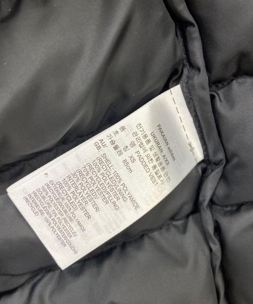 adidas Originals（アディダスオリジナル）adidas originals (アディダスオリジナル) パデッド スタンドカラー パファーベスト ブラック×ホワイト サイズ:XSの古着・服飾アイテム