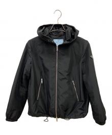 PRADA（プラダ）の古着「トライアングルロゴナイロンジャケット」｜ネイビー