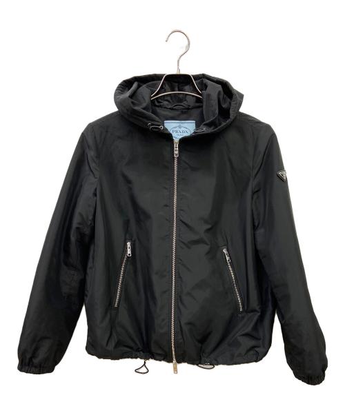 PRADA（プラダ）PRADA (プラダ) トライアングルロゴナイロンジャケット ネイビー サイズ:40の古着・服飾アイテム