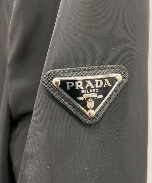 PRADA（プラダ）PRADA (プラダ) トライアングルロゴナイロンジャケット ネイビー サイズ:40の古着・服飾アイテム
