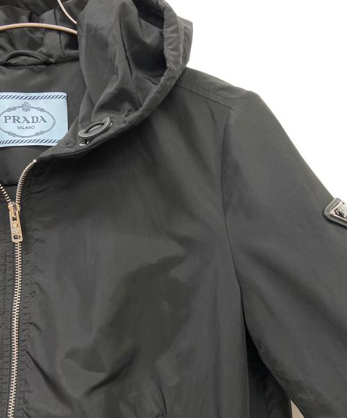 PRADA（プラダ）PRADA (プラダ) トライアングルロゴナイロンジャケット ネイビー サイズ:40の古着・服飾アイテム