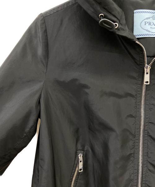 PRADA（プラダ）PRADA (プラダ) トライアングルロゴナイロンジャケット ネイビー サイズ:40の古着・服飾アイテム