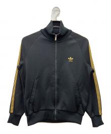 adidas（アディダス）の古着「トラックジャケット」｜ブラック×ゴールド