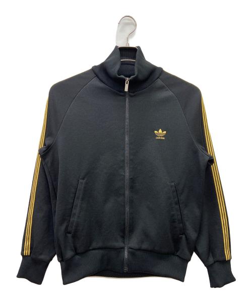 adidas（アディダス）adidas (アディダス) トラックジャケット ブラック×ゴールド サイズ:90-4の古着・服飾アイテム
