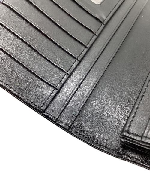 Vivienne Westwood（ヴィヴィアンウエストウッド）Vivienne Westwood (ヴィヴィアンウエストウッド) オーブ金具 ラウンドファスナー 長財布 ブラック×ゴールドの古着・服飾アイテム