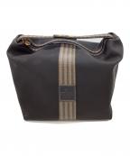 FENDIフェンディ）の古着「FENDI　ペカン　バニティバッグ」｜ブラック×オリーブ