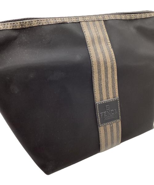 FENDI（フェンディ）FENDI (フェンディ) FENDI　ペカン　バニティバッグ ブラック×オリーブの古着・服飾アイテム