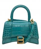 BALENCIAGAバレンシアガ）の古着「BALENCIAGA 　アワーグラスXS  2WAYバッグ」｜ブルー