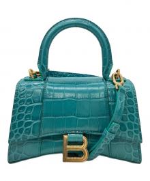 BALENCIAGA（バレンシアガ）の古着「BALENCIAGA 　アワーグラスXS  2WAYバッグ」｜ブルー