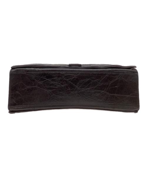 BALENCIAGA（バレンシアガ）BALENCIAGA (バレンシアガ) BALENCIAGA　Crush Chain Bag　キルト仕上げスモールチェーンショルダーバッグ ブラックの古着・服飾アイテム