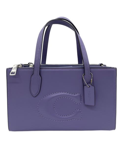 COACH（コーチ）COACH (コーチ) ハンドバッグ パープルの古着・服飾アイテム