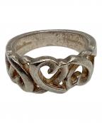 TIFFANY & Co.ティファニー アンド コー）の古着「Tiffany & Co.　トリプルラビングハート　シルバーリング」｜グレー