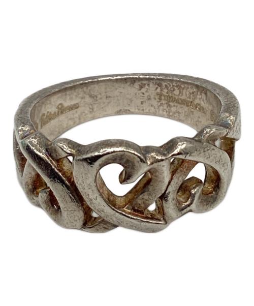 TIFFANY & Co.（ティファニー アンド コー）TIFFANY & Co. (ティファニー アンド コー) Tiffany & Co.　トリプルラビングハート　シルバーリング グレー サイズ:12.5号の古着・服飾アイテム