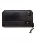 PORTERポーター）の古着「PORTER　MILE ラウンドファスナー財布」｜ブラック