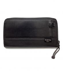 PORTER（ポーター）の古着「PORTER　MILE ラウンドファスナー財布」｜ブラック