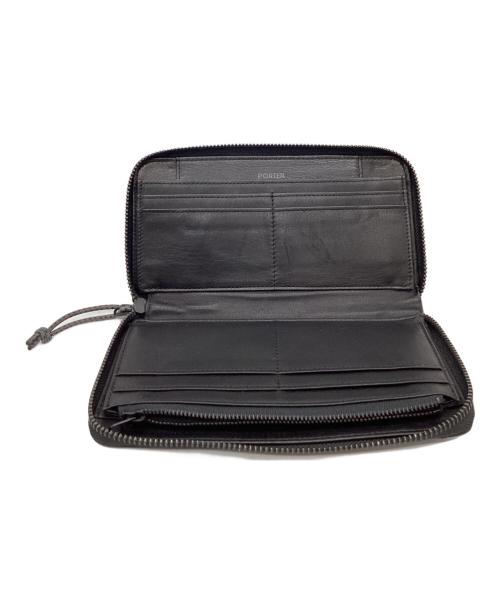 PORTER（ポーター）PORTER (ポーター) PORTER　MILE ラウンドファスナー財布 ブラックの古着・服飾アイテム