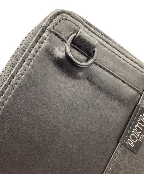 PORTER（ポーター）PORTER (ポーター) PORTER　MILE ラウンドファスナー財布 ブラックの古着・服飾アイテム