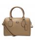 COACH（コーチ）の古着「COACH 2WAYショルダーバッグ ミニボストンバッグ」｜ベージュ