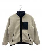 THE NORTH FACEザ ノース フェイス）の古着「THE NORTH FACE　リバーシブルエクストリームパイルフリースジャケット」｜アイボリー×ブラック