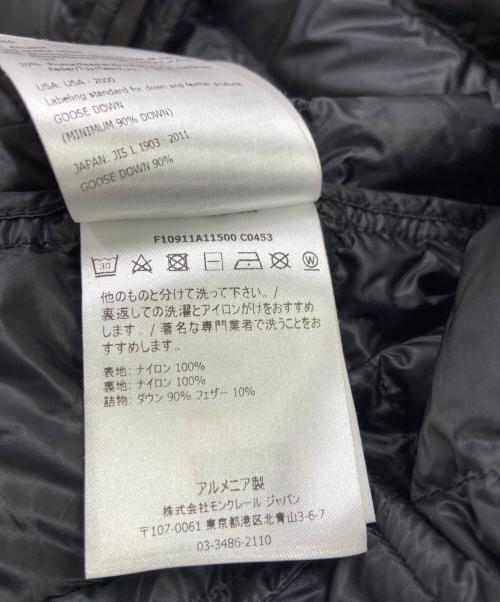 MONCLER（モンクレール）MONCLER (モンクレール) ライトダウンジャケット ブラックの古着・服飾アイテム