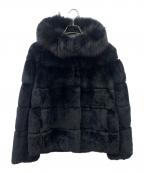 GRACE CONTINENTAL（グレースコンチネンタル）の古着「GRACE CONTINENTAL　ファーコート」｜ブラック