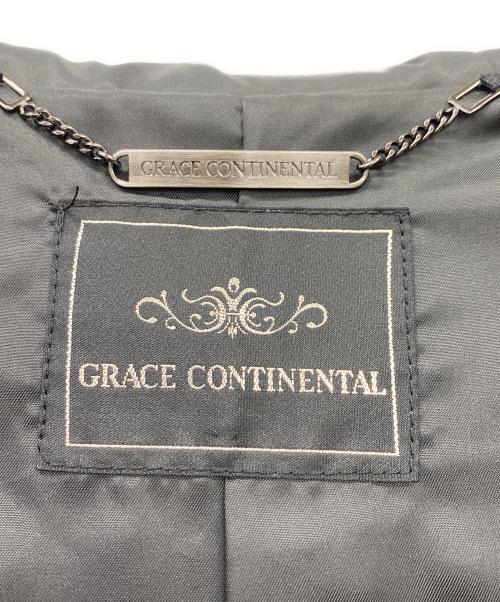 GRACE CONTINENTAL（（グレースコンチネンタル）GRACE CONTINENTAL (（グレースコンチネンタル) GRACE CONTINENTAL　ファーコート ブラック サイズ:36の古着・服飾アイテム