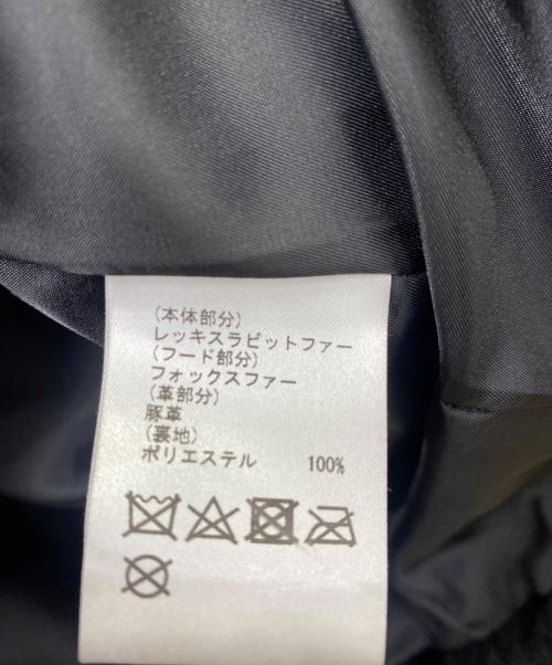 GRACE CONTINENTAL（（グレースコンチネンタル）GRACE CONTINENTAL (（グレースコンチネンタル) GRACE CONTINENTAL　ファーコート ブラック サイズ:36の古着・服飾アイテム