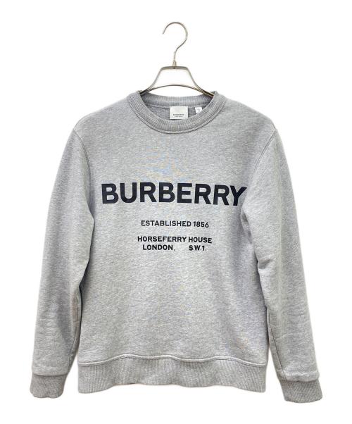 BURBERRY（バーバリー）BURBERRY (バーバリー) ロゴプリントスウェット グレー サイズ:XSの古着・服飾アイテム