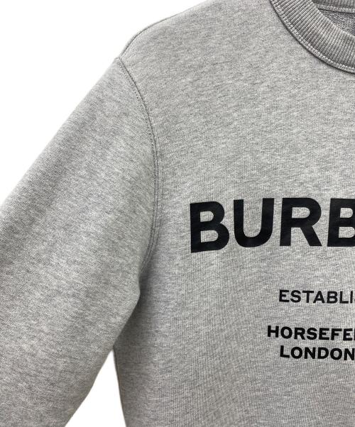 BURBERRY（バーバリー）BURBERRY (バーバリー) ロゴプリントスウェット グレー サイズ:XSの古着・服飾アイテム