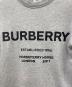 中古・古着 BURBERRY (バーバリー) ロゴプリントスウェット グレー サイズ:XS：22000円