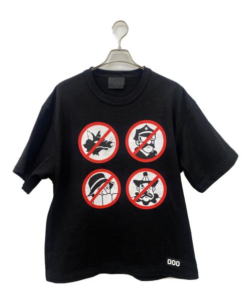 000 World Wide（ワールドワイド）000 World Wide (ワールドワイド) 半袖カットソー ブラック サイズ:Lの古着・服飾アイテム