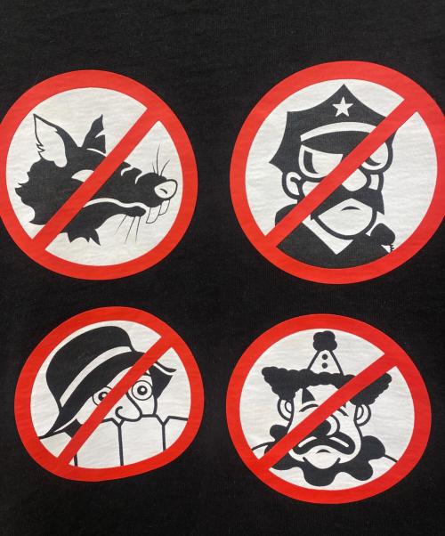 000 World Wide（ワールドワイド）000 World Wide (ワールドワイド) 半袖カットソー ブラック サイズ:Lの古着・服飾アイテム