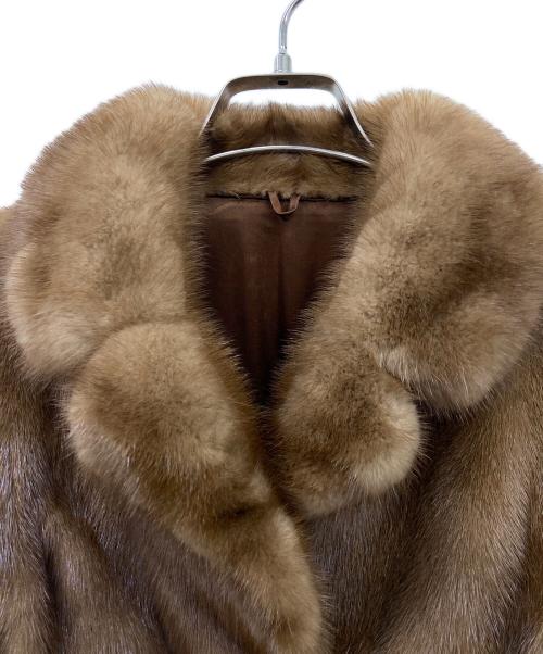 SAGA MINK（サガミンク）SAGA MINK (サガミンク) 毛皮ハーフコート ブラウン サイズ:13の古着・服飾アイテム