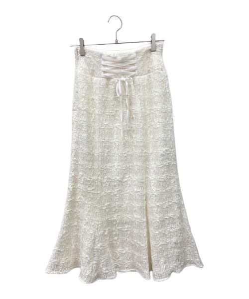 Snidel（スナイデル）Snidel (スナイデル) マーメイドスカート ホワイト サイズ:1の古着・服飾アイテム