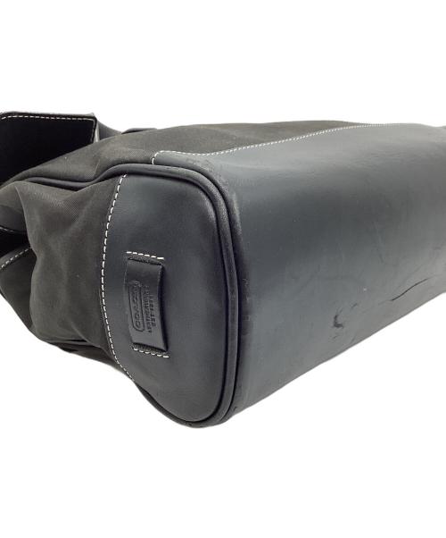 COACH（コーチ）COACH (コーチ) コーチ　レザー×キャンバス　トートバッグ ブラックの古着・服飾アイテム